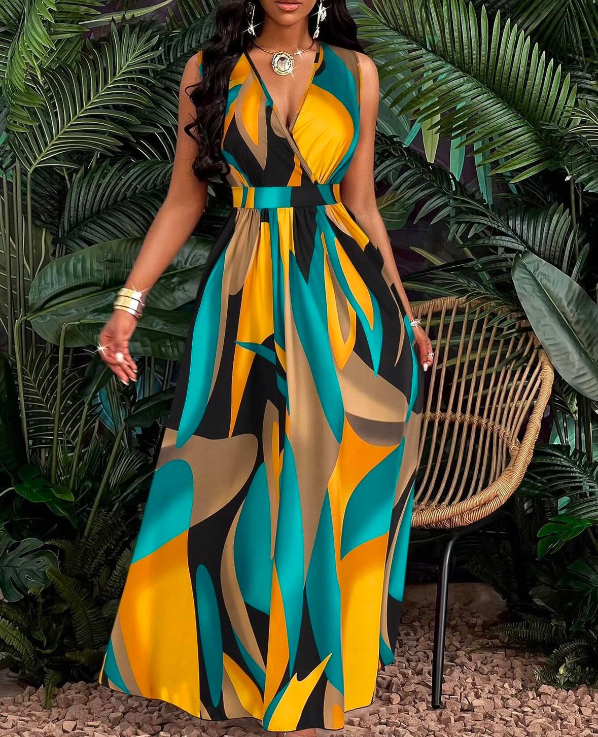WhatsApp Image 2025-01-13 at 6.28.11 PM (1) Vestido Maxi Multicolor - Imagen 1