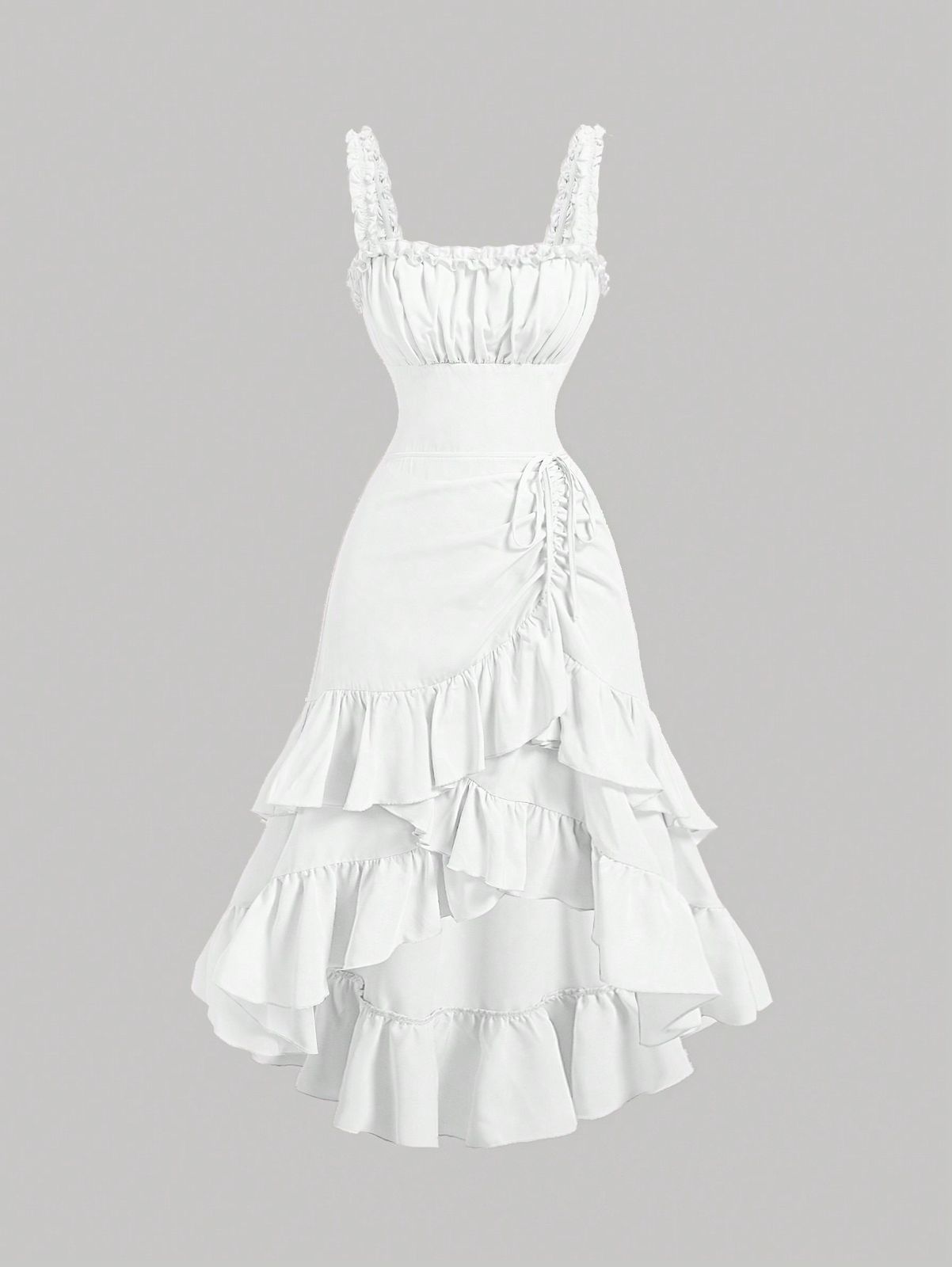 WhatsApp Image 2025-08-18 at 7.58.21 PM Vestido Blanco con Volantes - Imagen 1