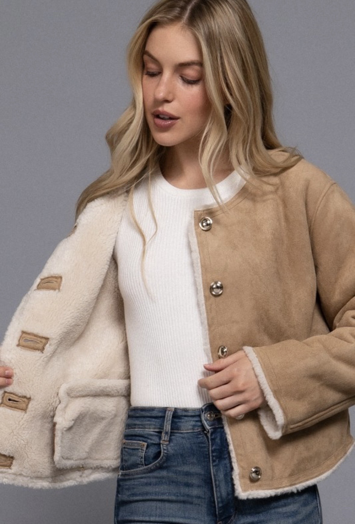 Jacket de Gamuza Nia